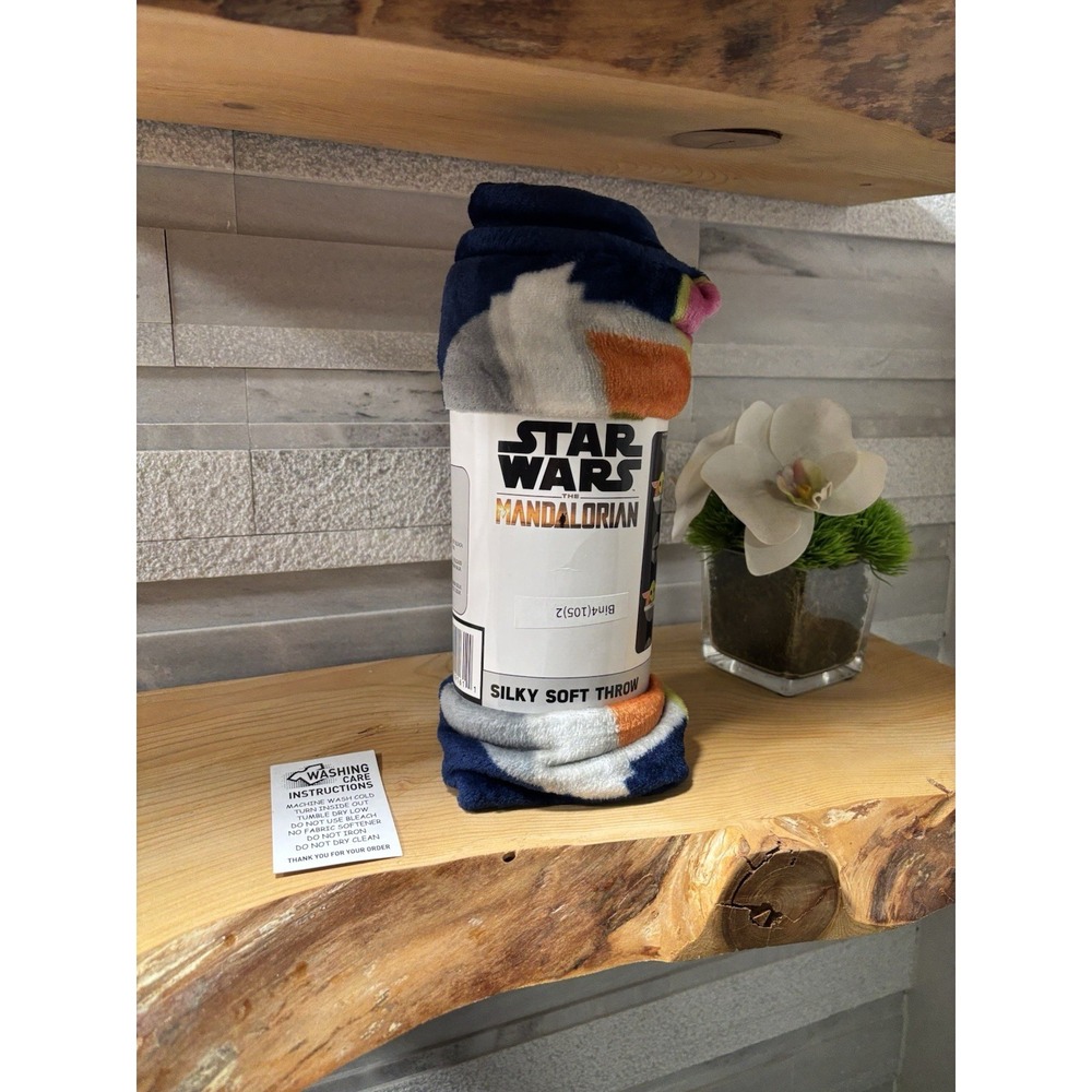 Disney Star Wars: The Mandalorian Throw Blanket 40x50" Silky Soft